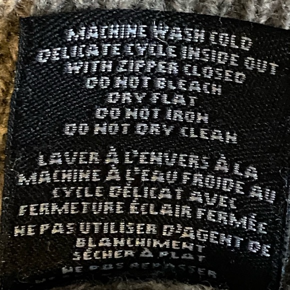 Emanuel Ungaro Men’s Lambswool 1/4 Zip Sweater Brown Gray Size XXL - Picture 7 of 8